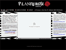 Tablet Screenshot of planetrosenyc.com
